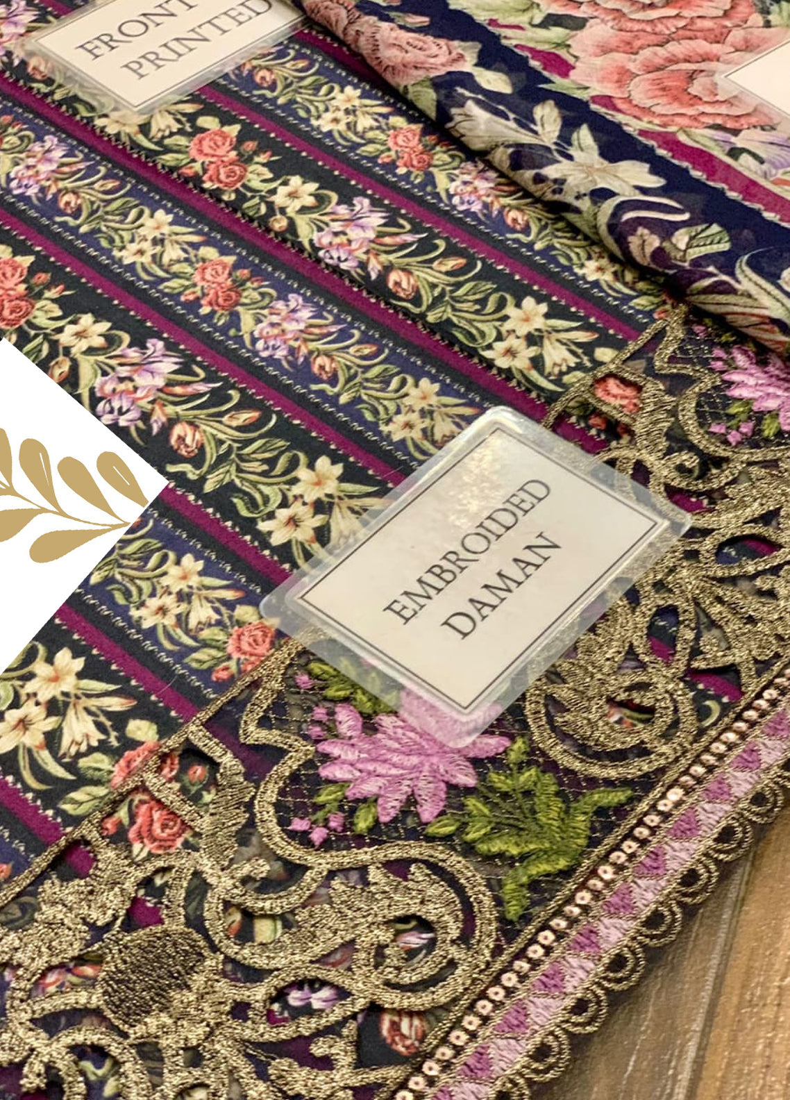Embroidered Lawn 3 Piece Unstitched Suit MBL-MPT-2107-B-24 - Summer Collection