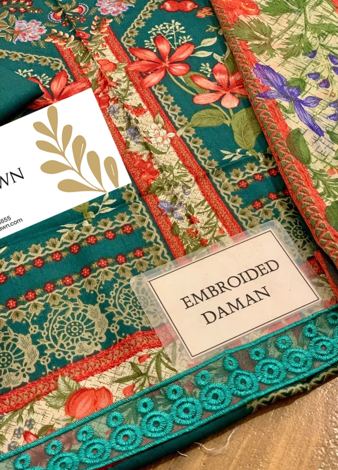 Embroidered Lawn 3 Piece Unstitched Suit MBL-MPT-2610-A-25 - Summer Collection