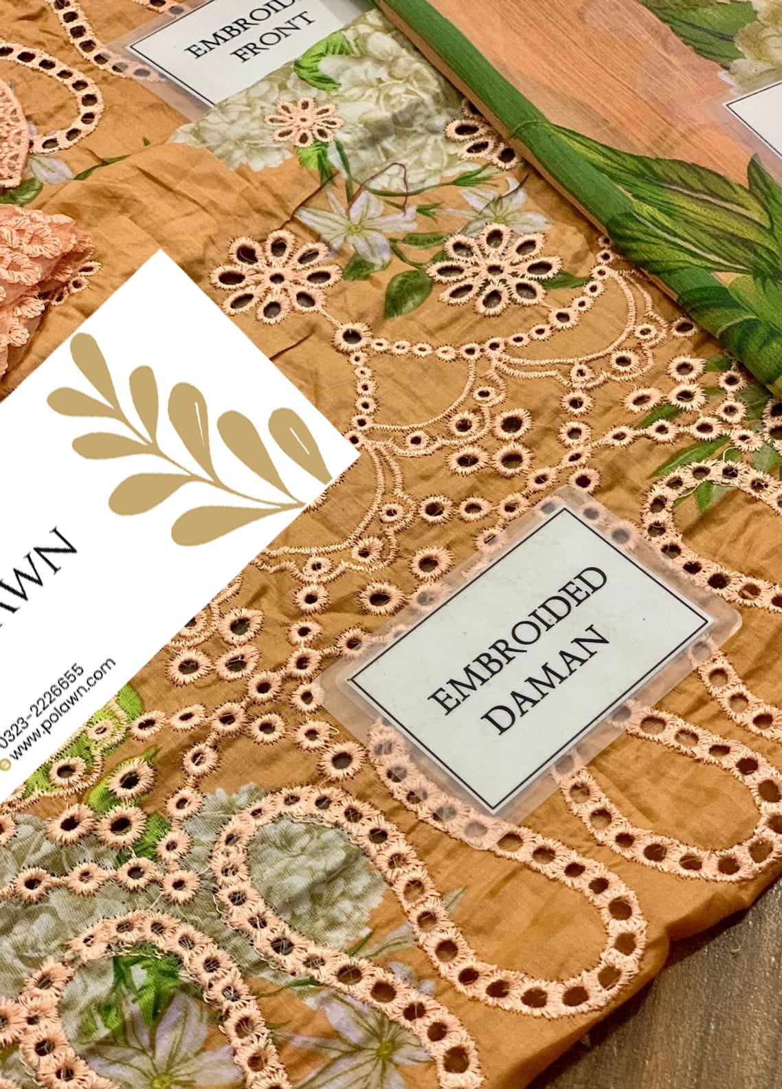 Embroidered Lawn 3 Piece Unstitched Suit MBL-MPT-2602-A-25 - Summer Collection
