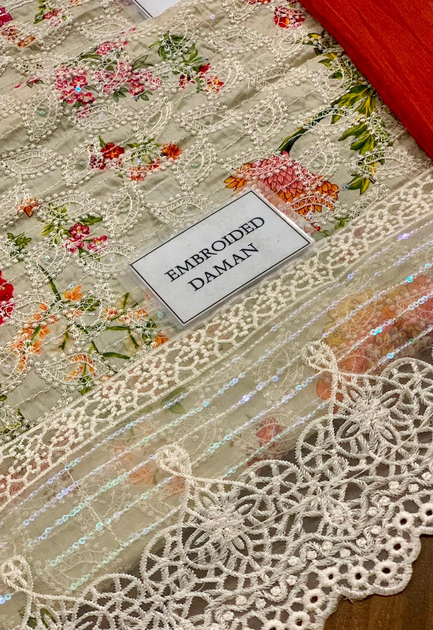 Embroidered Lawn 3 Piece Unstitched Suit MBL-MPT-2607-A-25 - Summer Collection