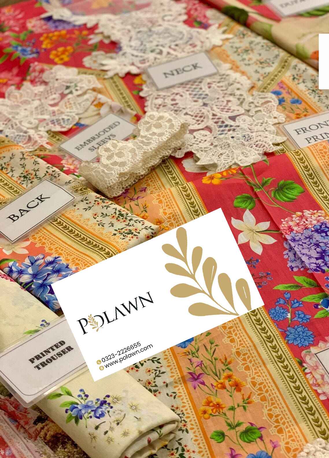 Embroidered Lawn 3 Piece Unstitched Suit MBL-MPT-2509-B-25 - Summer Collection