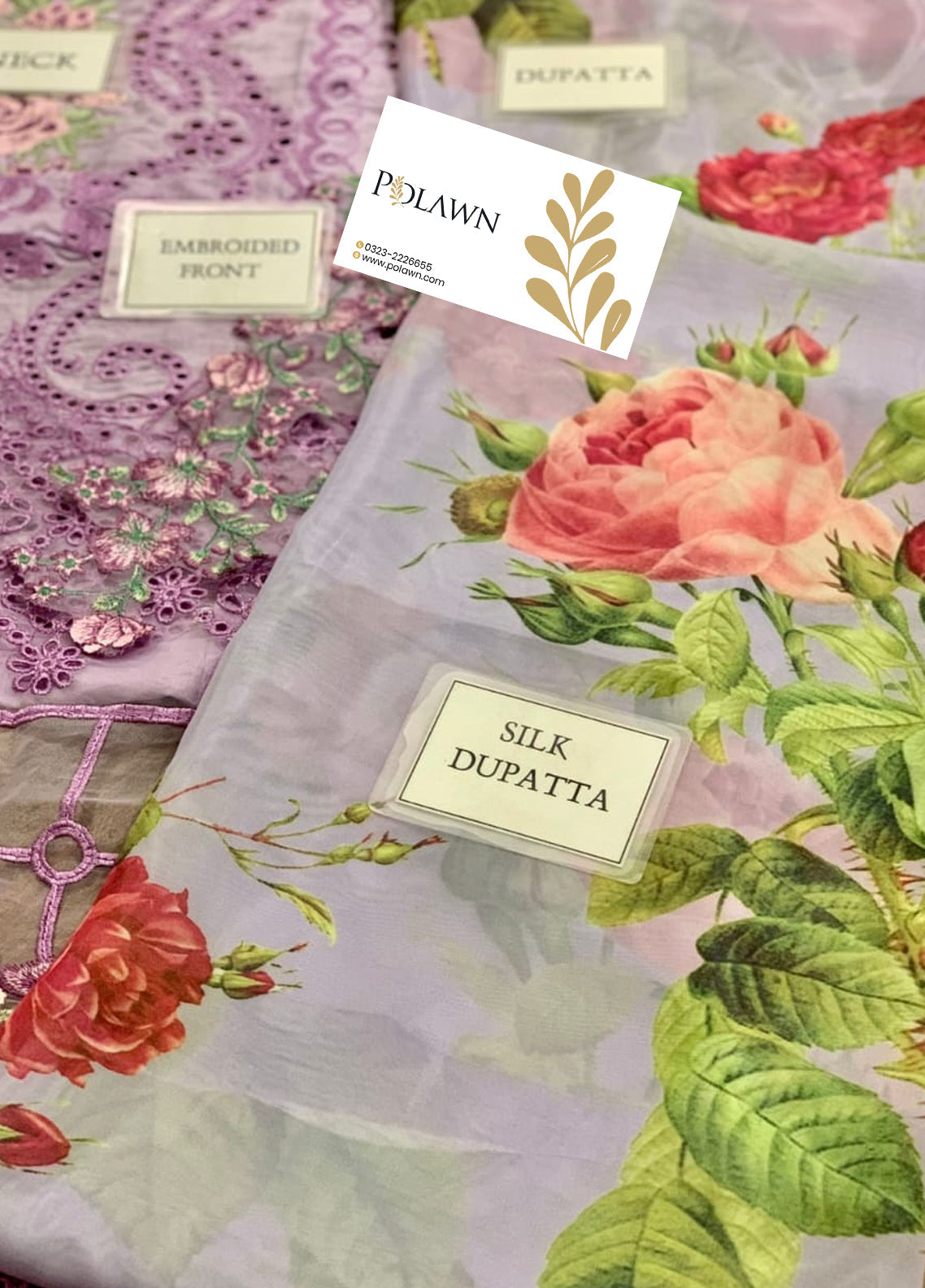 Embroidered Lawn 3 Piece Unstitched Suit ANL-D07-LILAS-23 Summer Collection