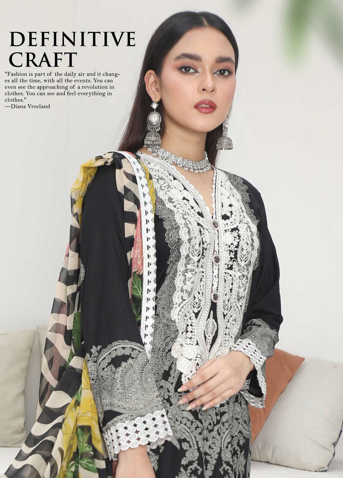 Embroidered Stitched 3 Piece Lawn Suit Design 201 Ready to Wear