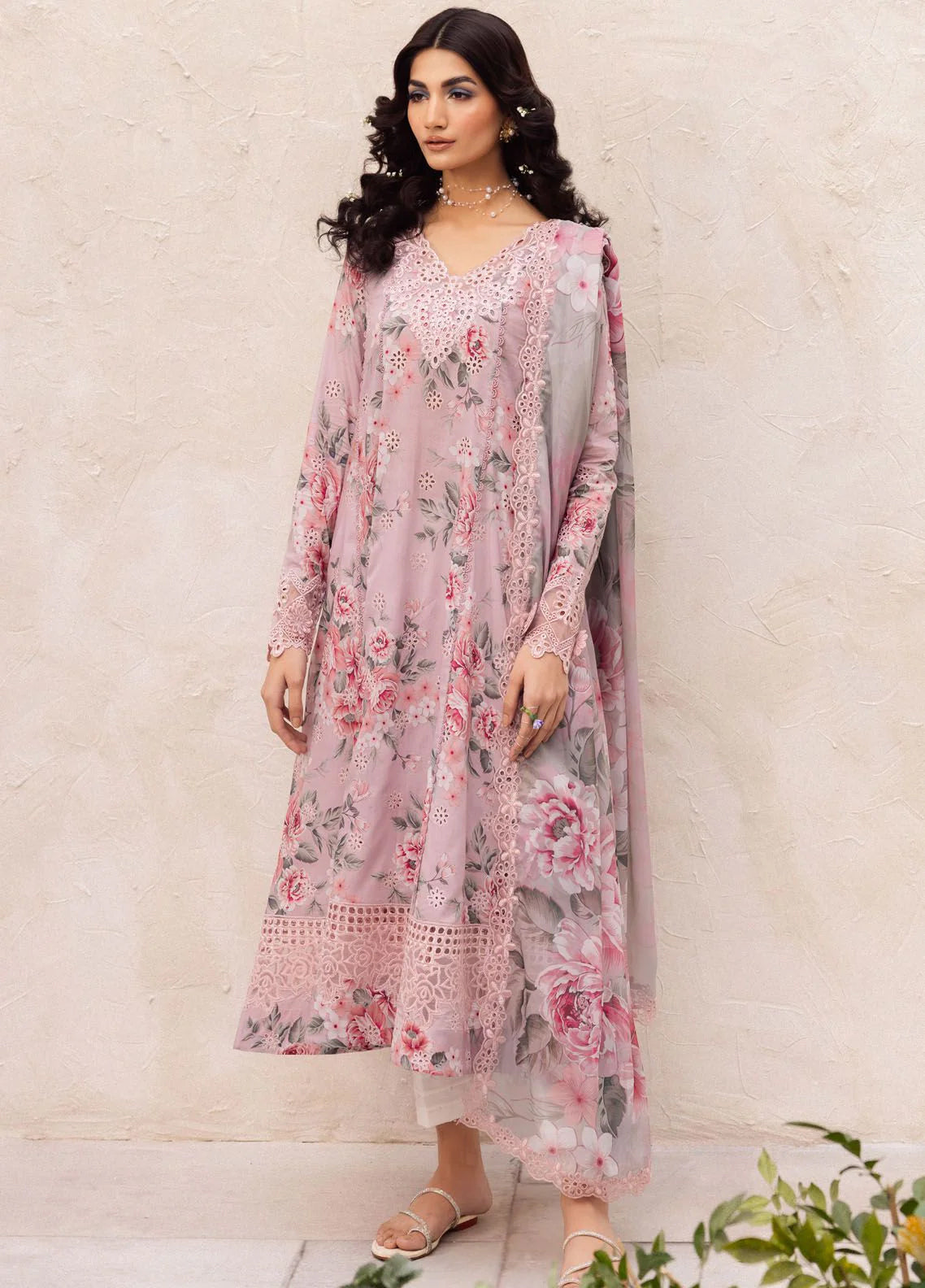 Embroidered Lawn 3 Piece Unstitched Suit IL-DL-09-Whisper- Summer Collection