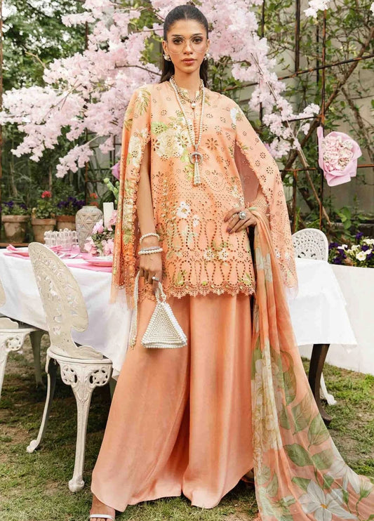 Embroidered Lawn 3 Piece Unstitched Suit  MBL-MPT-2602-A-25 - Summer Collection