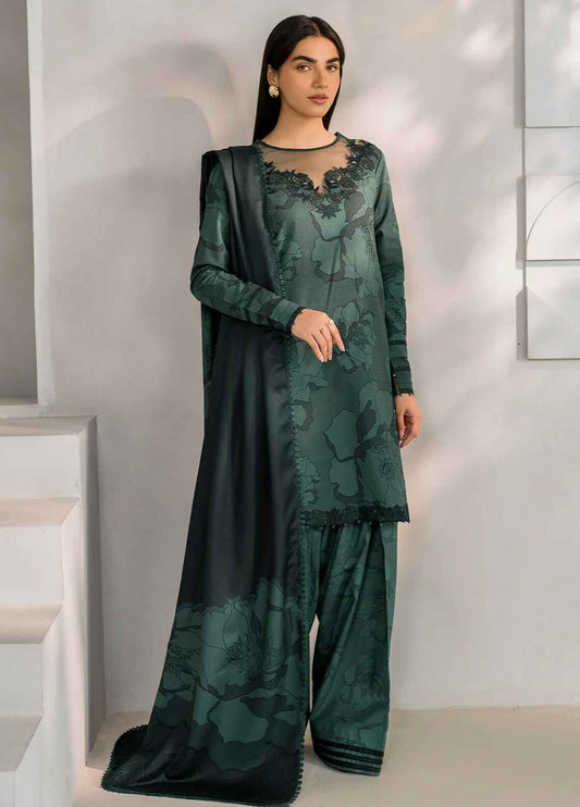 Embroidered Lawn 3 Piece Unstitched Suit IL-UE-352 - Summer Collection