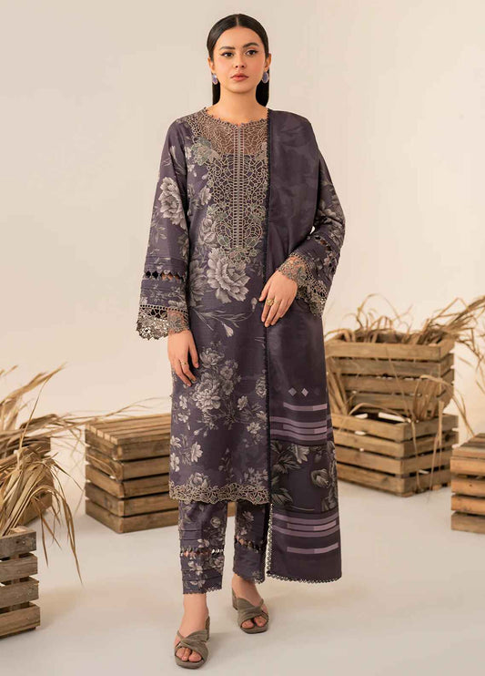 Embroidered Lawn 3 Piece Unstitched Suit IL-UE-349 - Summer Collection