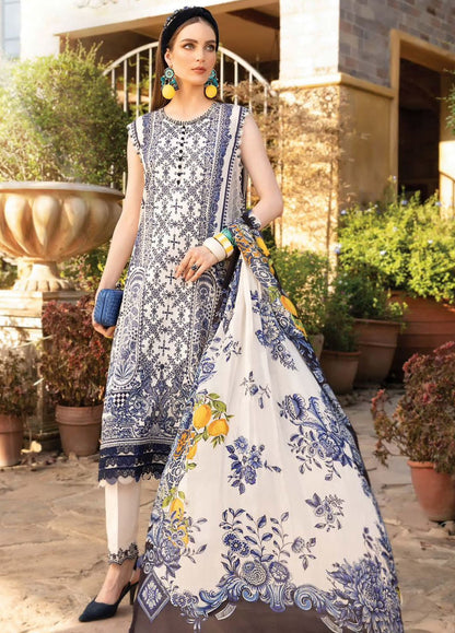 Embroidered  Lawn 3 Piece Unstitched Suit MBL-MPT-1705-B-23-Summer Collection